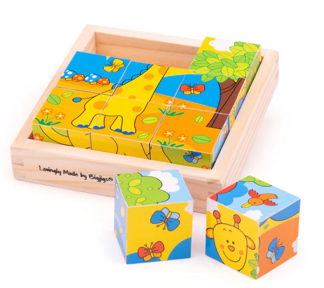 Safari Cube Puzzle - SENsory Toys4U