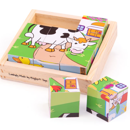 Animal Cube Puzzle - SENsory Toys4U