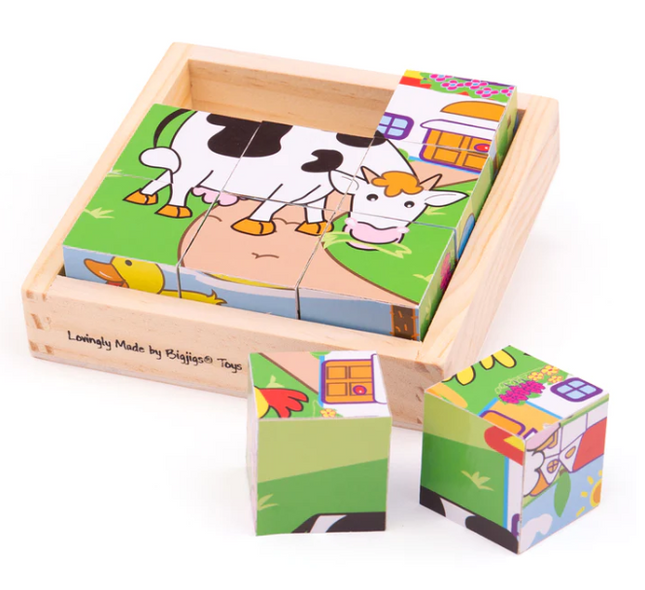 Animal Cube Puzzle - SENsory Toys4U