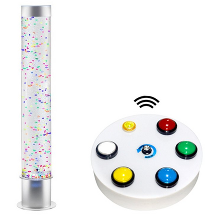 Bubble Tube 60cm Floating Balls Sensory LED Lamp Light With Remote Button Controller - SENsory Toys4U