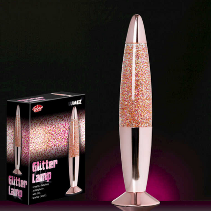 LUMEZ GLITTER LAMP ROSE GOLD - SENsory Toys4U