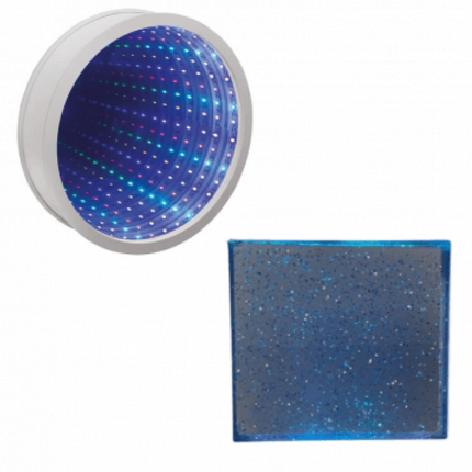 Glitter Filled Square & Infinity Mirror - SENsory Toys4U