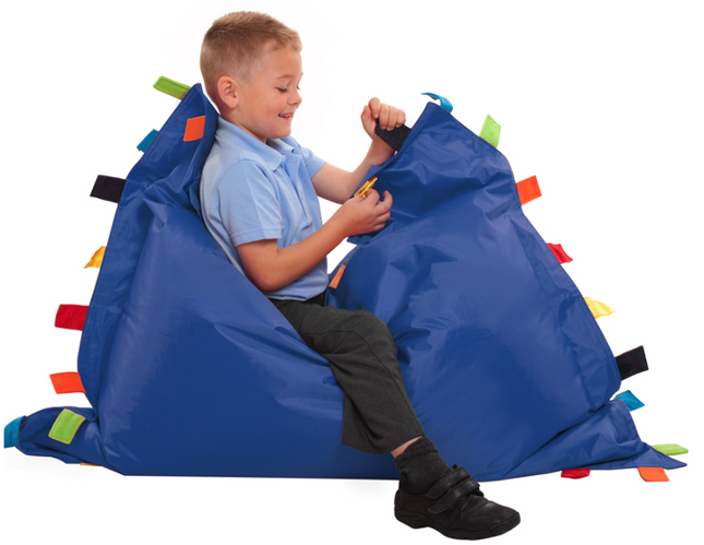 Touch Tags Bean Bag Floor Cushion - SENsory Toys4U