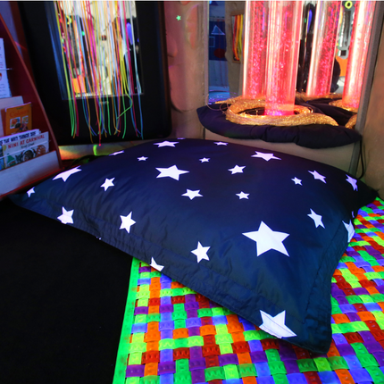 Star Print Floor Cushion - SENsory Toys4U