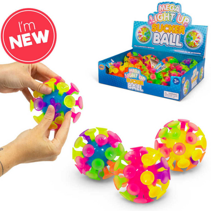 Mega Light Up Sucker Ball - SENsory Toys4U