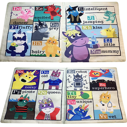 Nursery Times Crinkly Newspaper - Unicorns - SENsory Toys4U