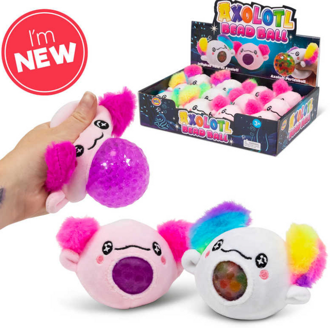 AXOLOTL PLUSH SQUISH BALL - SENsory Toys4U
