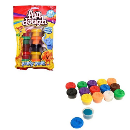 Fun Dough 15 Pot Party Pack Of Dough - SENsory Toys4U