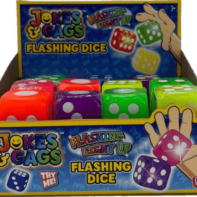 Jokes and Gags Flashing Dice - SENsory Toys4U