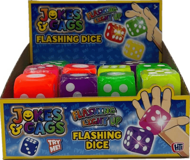 Jokes and Gags Flashing Dice - SENsory Toys4U