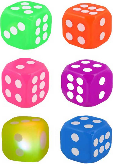 Jokes and Gags Flashing Dice - SENsory Toys4U