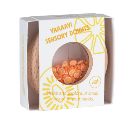 Petit Boum Sensory Toy Donut (Oranges) - SENsory Toys4U
