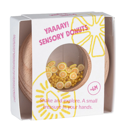 Petit Boum Sensory Toy Donut (Lemons) - SENsory Toys4U