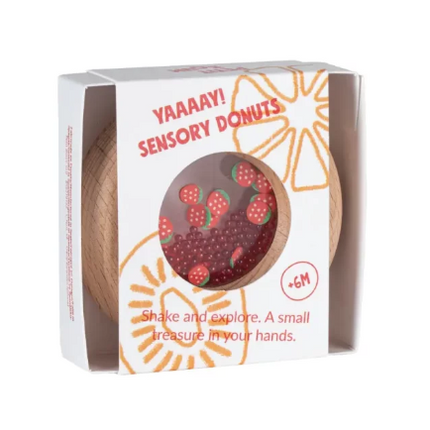 Petit Boum Sensory Toy Donut (Strawberries) - SENsory Toys4U