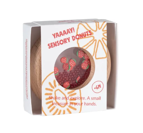 Petit Boum Sensory Toy Donut (Strawberries) - SENsory Toys4U