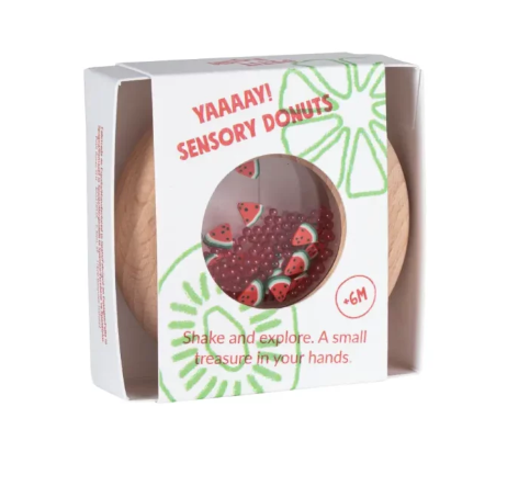 Petit Boum Sensory Toy Donut (Watermelon) - SENsory Toys4U