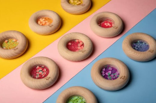 Petit Boum Sensory Toy Donut (Eggplants) - SENsory Toys4U