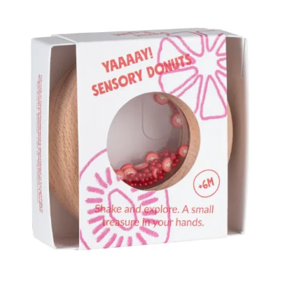 Petit Boum Sensory Toy Donut (Tomatoes) - SENsory Toys4U