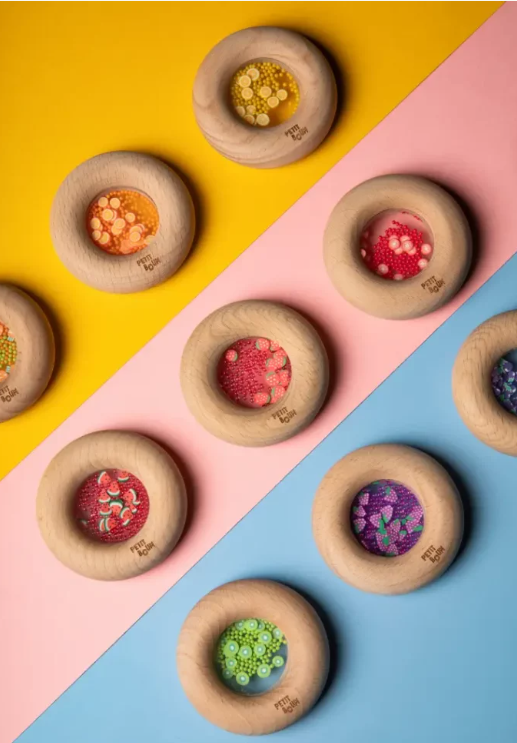 Petit Boum Sensory Toy Donut (Tomatoes) - SENsory Toys4U