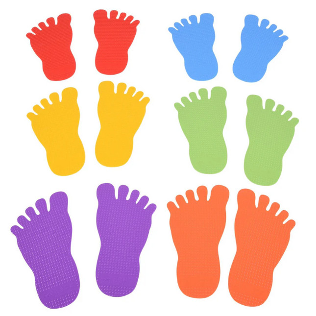 Foot Marks - 6 Pairs - SENsory Toys4U