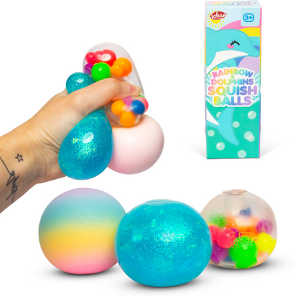 Scrunchems Dolphin 3pk Diddy Squish Balls - SENsory Toys4U