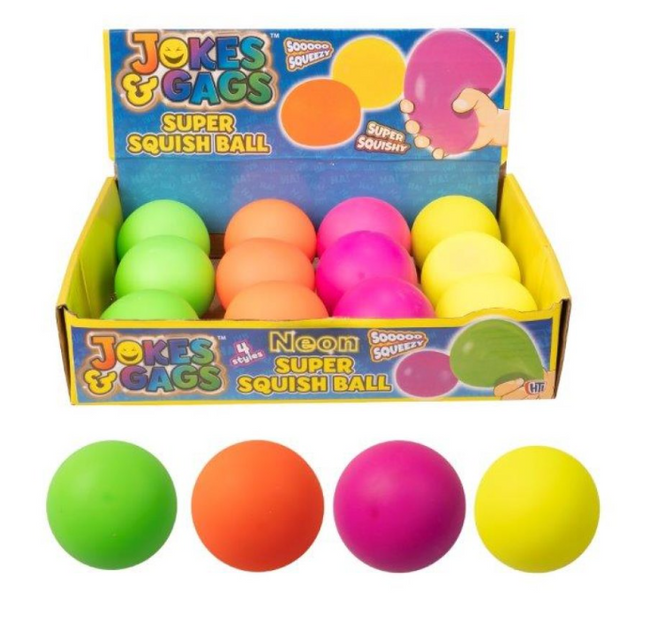 Neon Super Squish Ball - SENsory Toys4U