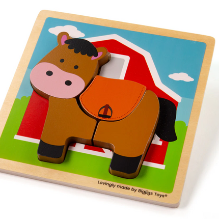 Chunky Lift-Out Puzzle - Horse - SENsory Toys4U