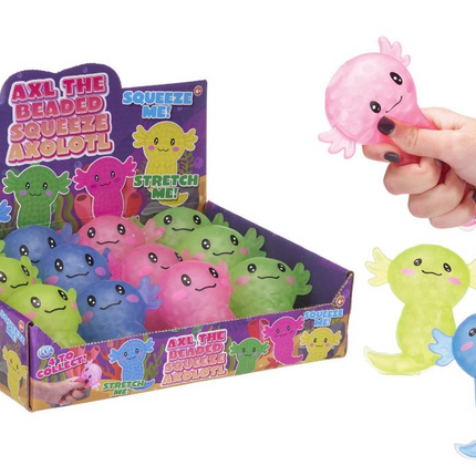 Axl The Beaded Squeeze Squishy Axolotl - SENsory Toys4U