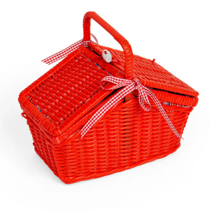 Spotted Basket Tea Set