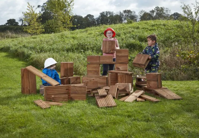 Deckciting Blocks Builders Yard Pack - Pack of 75