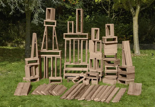 Deckciting Blocks Builders Yard Pack - Pack of 75