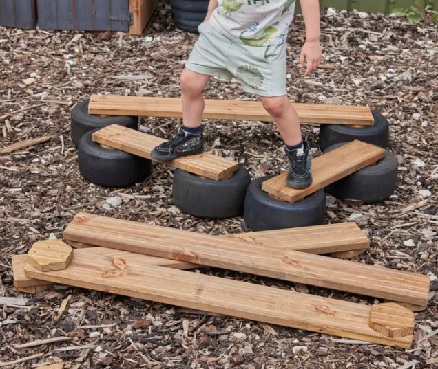 Tyre Walking Planks - Set of 6