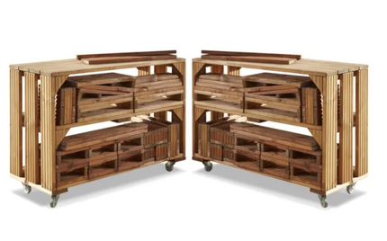 Complete  2 Big Block Trolleys And 50 Blocks Set