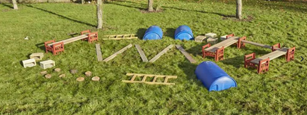 Loose Parts Obstacle Course - 32 Piece Set