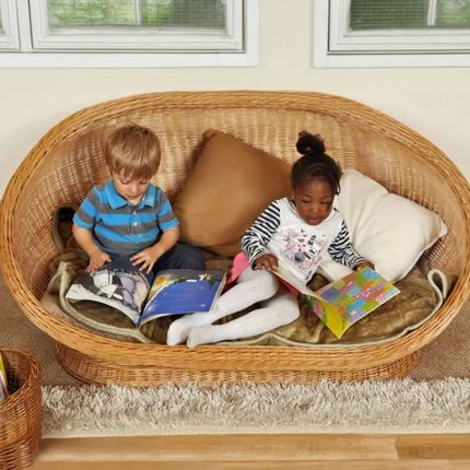 Wicker Reading Sofa