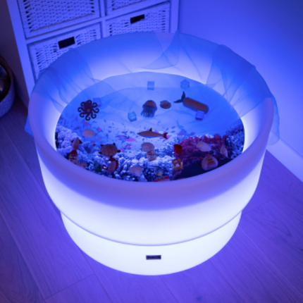 Sensory Mood Discovery Table + Under the Sea Discovery