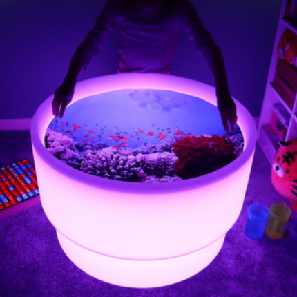 Sensory Mood Discovery Table + Under the Sea Discovery