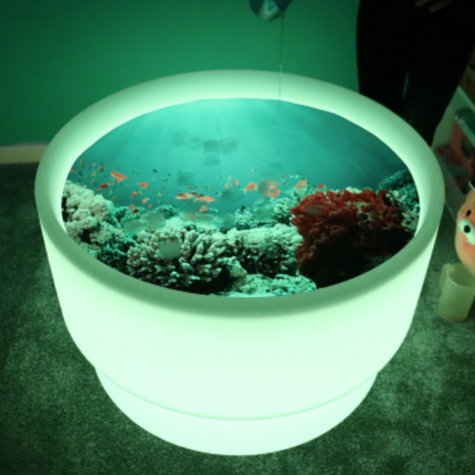 Sensory Mood Discovery Table + Under the Sea Discovery