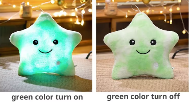 LED Light Star Plush Toy | 24x22cm