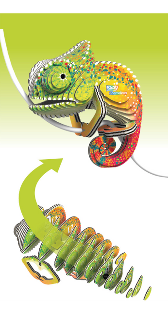 EUGY 3D Model Kit Chameleon