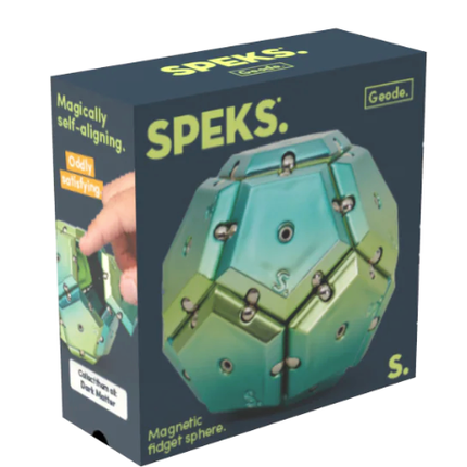 Speks Geode. - The Magnetic Fidget Chrome Sphere