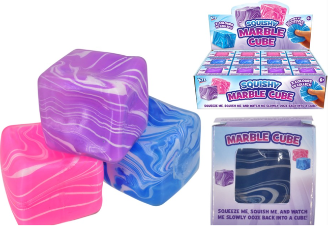Super Squeeze Squish Marble Cube