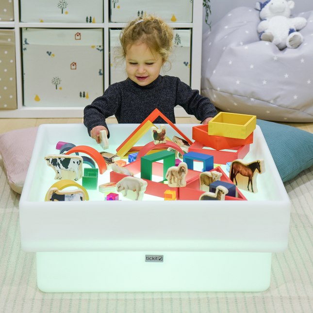 Sensory Mood Square Discovery Table