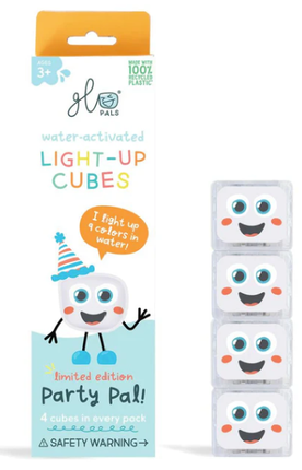 Glo Pals Light up Sensory Cubes - 4 Pack