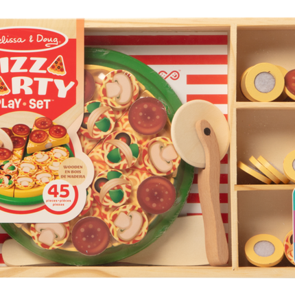 Melissa & Doug - Wooden Pizza Party