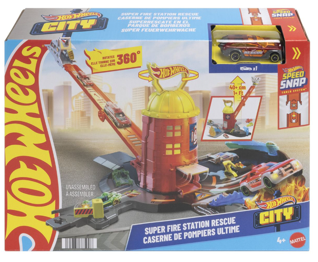 Hot Wheels City Super Fire Station Rescue