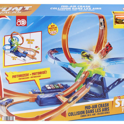 Hot Wheels Stunt Tracks Motorised Big Air Crash