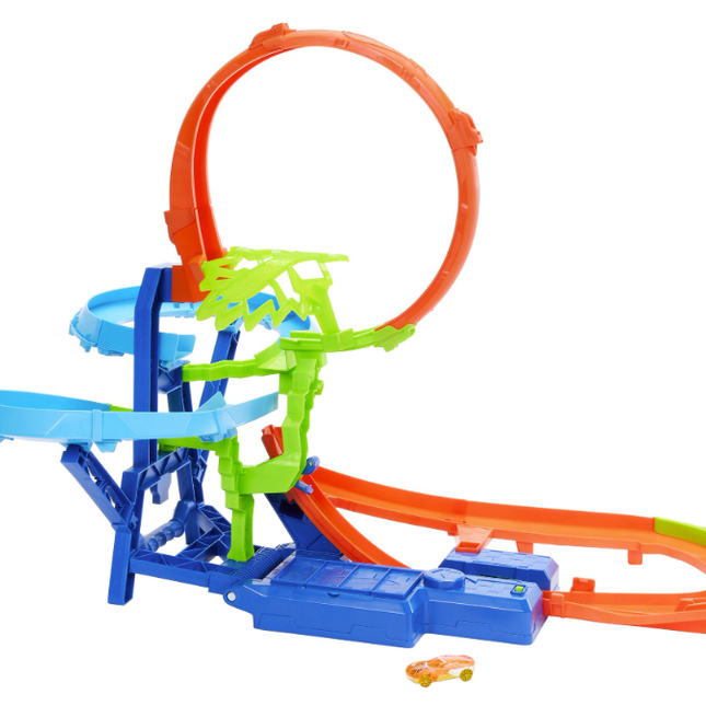 Hot Wheels Stunt Tracks Motorised Big Air Crash