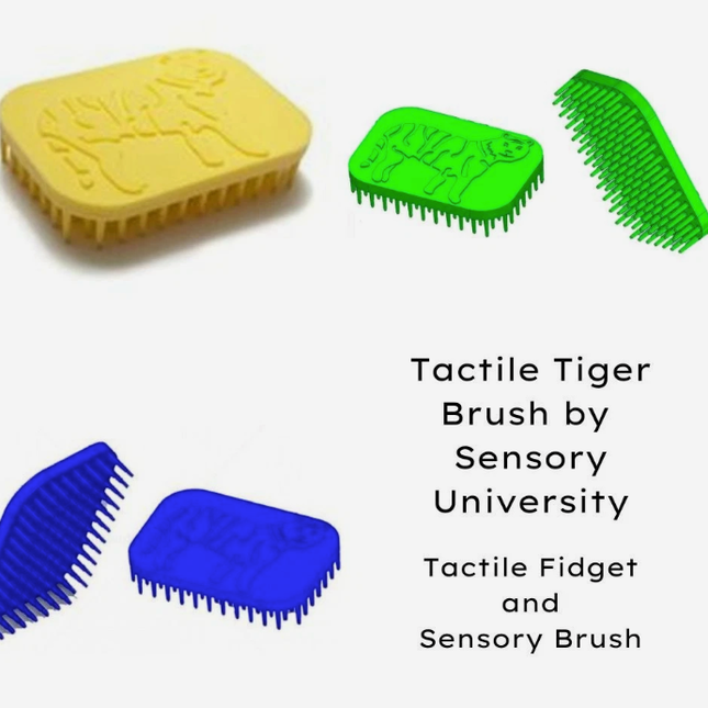 Tiger Hand Fidget & Sensory Brush