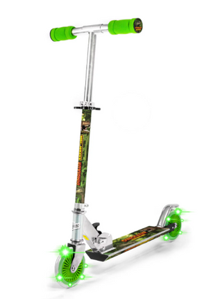 DINOSAUR EXPEDITION SCOOTER WITH LIGHT UP WHEELS